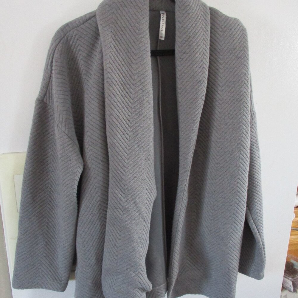 Fabletics Gray Vanessa Quilted Cardigan Winter wear s oversized